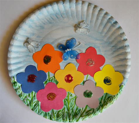 Paper Plate Spring Garden