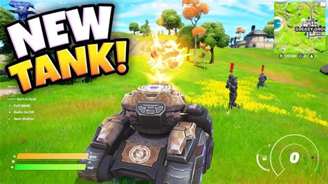 New Io Tank Vehicle In Fortnite Update Youtube