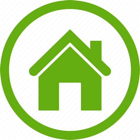 Green Home Icon Png