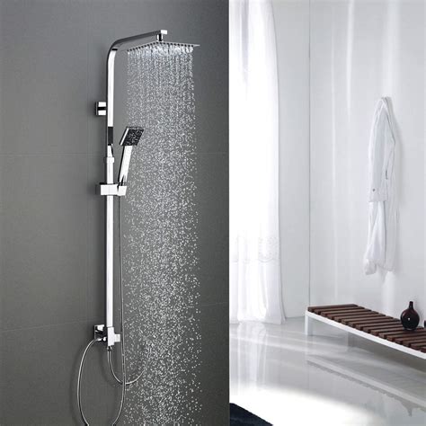 Doch braucht man tatsächlich eine badewanne? BONADE Edelstahl Duschset Ohne Armatur Duschsystem ...