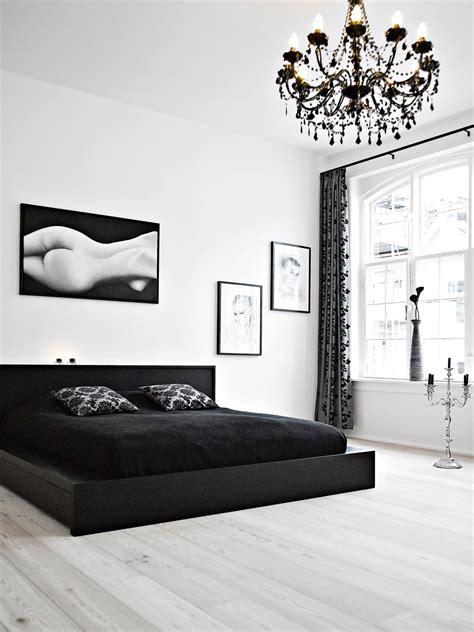 If you're already creating a custom bed frame, consider building a side table extension for a sleek. 40 Beautiful Black & White Bedroom Designs