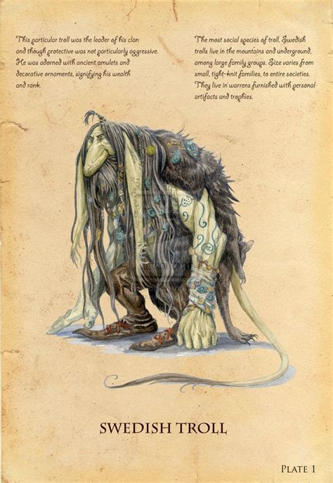 Swedish Troll Troll Mythical Creatures Fantasy Creatures