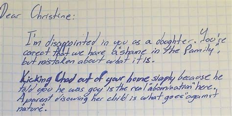 Grandfather Writes Letter To His Daughter After She Kicks Out His Gay