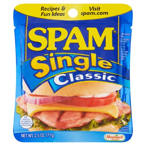 Spam Classic Single Lunch Meat 25 Oz Pouch