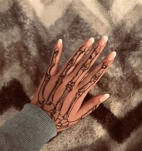 Skeleton Hand Tattoo Sharpie
