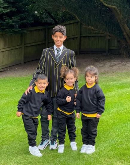 Cristiano Ronaldos Kids Start New School In Manchester And Pose For