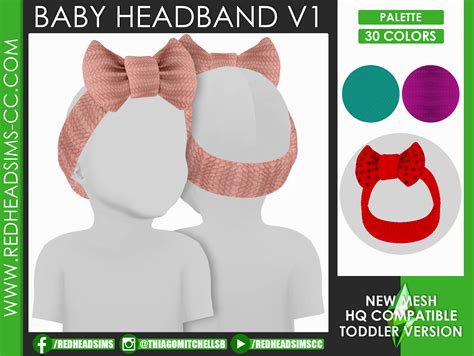 Hat Slider Control Kids And Toddler Headband Acc Redheadsims Cc