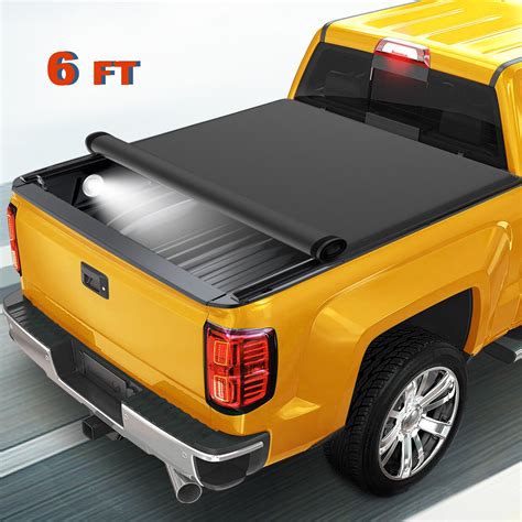 6ft Truck Bed Tonneau Cover Roll Up For 1994 2003 Chevy S10 Gmc Sonoma
