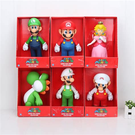 Buy Super Mario Bros Mario Luigi Yoshi Peach Pvc