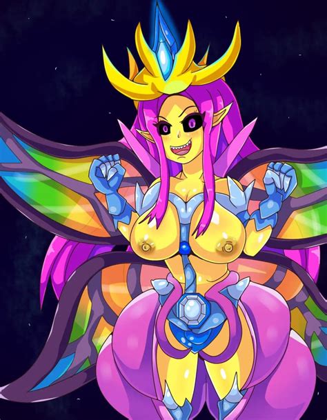 Rule 34 Black Sclera Breasts Breasts Out Dress Elf Ears Empress Of Light Fairy Fairy Wings