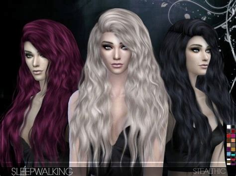The Sims Resource Stealthic Sleepwalking Female Hair