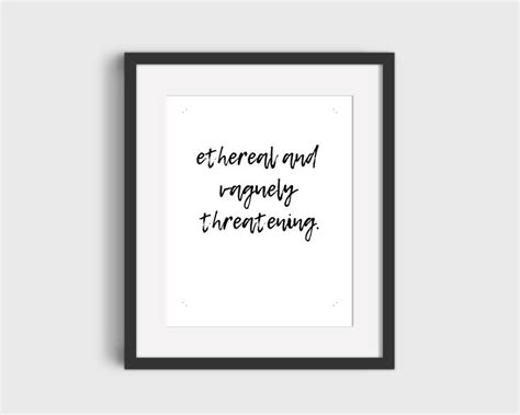 Ethereal And Vaguely Threatening Goth Printable Wall Art Etsy