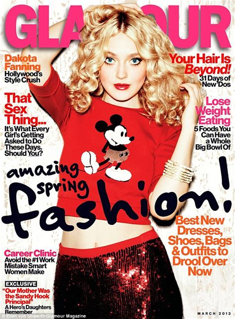 Glamour Girl Dakota Fanning Just Laughed About Being In Sexually Provocative Uk Banned