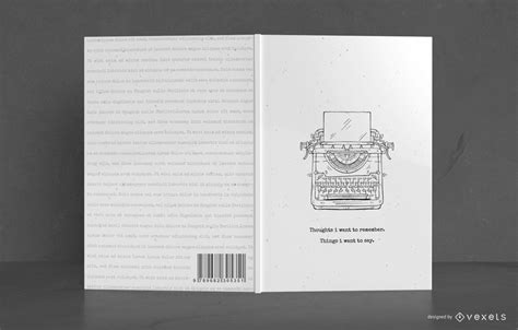 Writer Book Cover Design Vector Download