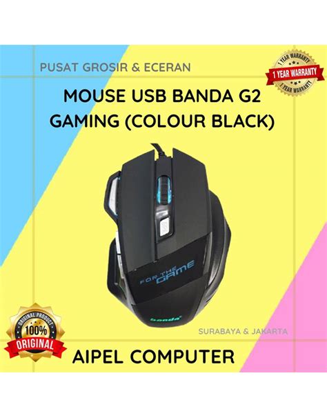 G2 Mouse Usb Banda G2 Gaming Colour Black Swalayan Komputer
