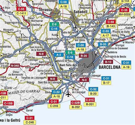 3000x2440 / 912 kb ir al mapa. Mapas de Barcelona - España - Europa