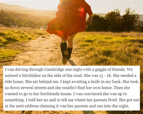 30 hitchhikers describe the creepiest experiences they ve ever had