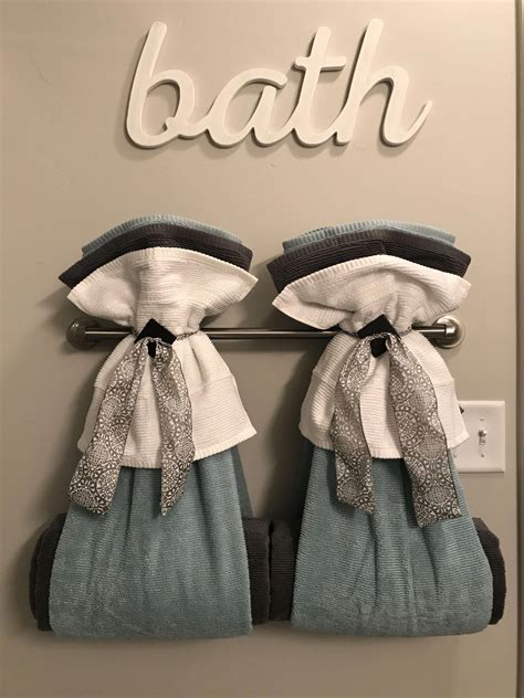 Decorating With Bathroom Towels Towel Rack Bathroom Hanging Bathroom