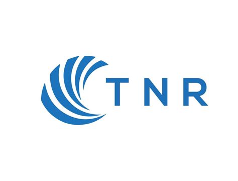 Tnr Letter Logo Design On White Background Tnr Creative Circle Letter