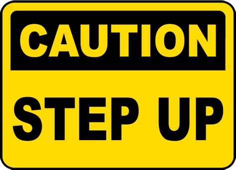 In fact, it's made donating as simple as shopping, because that's exactly how you to start shopping and donating through amazonsmile, follow the steps as indicated below Caution Step Up Sign E5309 - by SafetySign.com