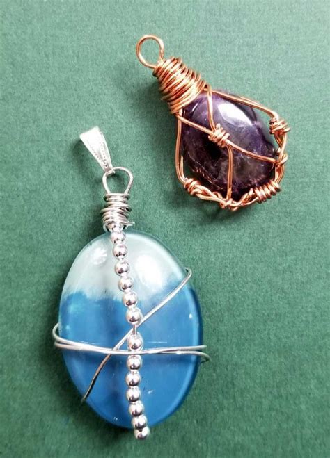 How To Wire Wrap Stones For Beginners How To Wire Wrap Beach Glass The