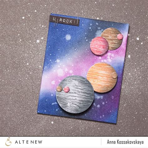 Cosmic Card Cards Handmade Inspirational Cards Creative Cards