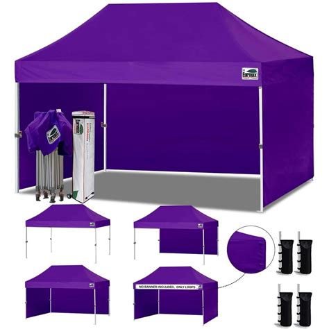 Eurmax 10x15 Ez Pop Up Canopy Tent Commercial Instant Canopies With 4