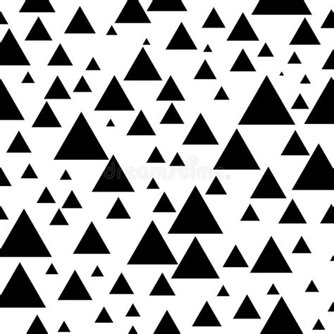 Square Seamless Background Pattern From Black Triangle Symbols Are