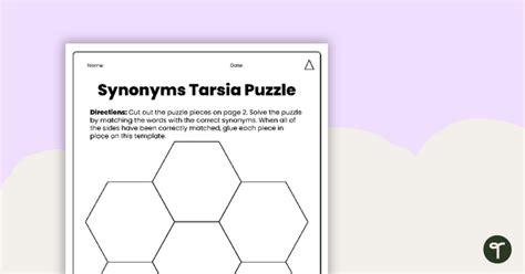 Synonyms Tarsia Puzzle Teach Starter