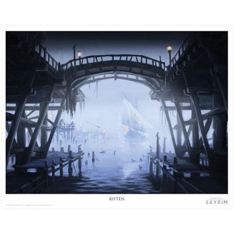 The Elder Scrolls V Skyrim Limited Edition Lithograph Art Print Set