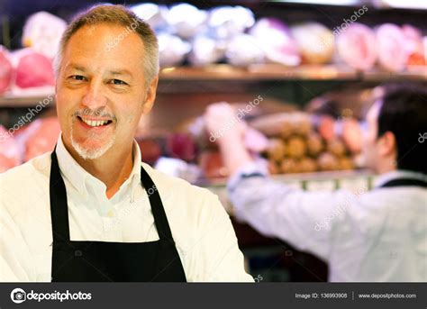 Shopkeeper Working In Grocery Store Stock Photo By ©minervastock 136993908
