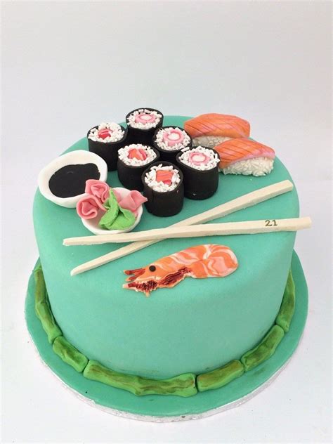 32 Best Photo Of Sushi Birthday Cake Sushi Torte