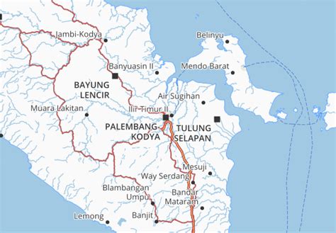 Mappa Michelin Kota Palembang Pinatina Di Kota Palembang Viamichelin