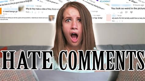 Responding To Hate Comments Youtube