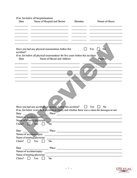 Personal Injury Intake Sheet Intake Sheet Form Us Legal Forms