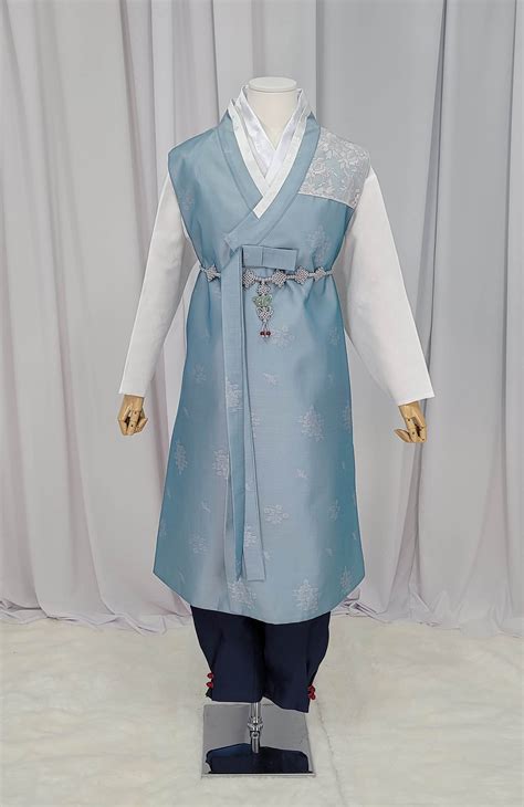 Man Hanbok Male Korea Traditional Clothes Set Wedding Ceremony Etsy