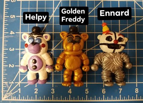 Five Nights At Freddys Custom Made Models Clay Models Fnaf Etsy Australia