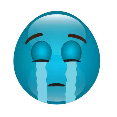Cute Blue Emoji Png Transparent Picture Png Mart