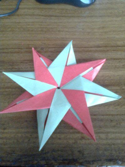 Origami 8 Pointed Star Folding Instructions Model To Origami