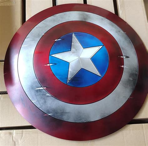 Captain America Shield Metal Prop Replica Marvel Captain Etsy
