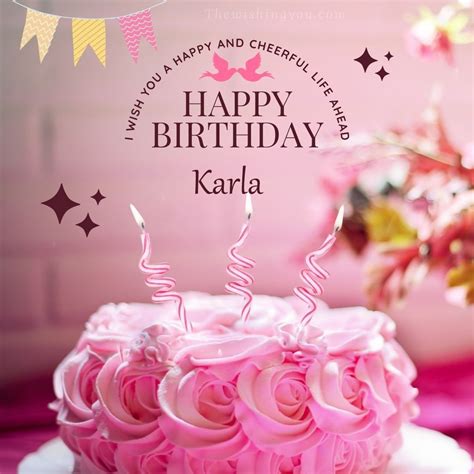 HD Happy Birthday Karla Cake Images And Shayari