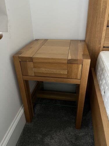 Sonoma Oak Bedside Tables X2 Marks And Spencer Solid Oak Ebay