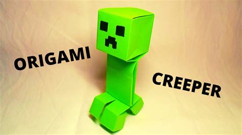 Origami Creeper Minecraft Tavin Youtube