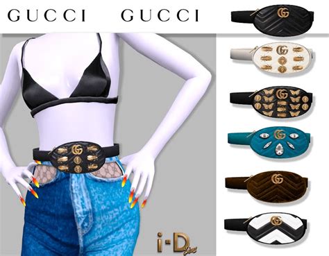 Gucci Marmont Matalasse Belt Bag Exclusive By I D Sims Sims 4 Sims