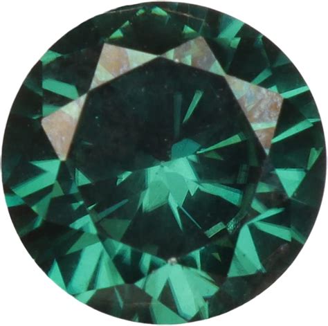 Real Loose Green Moissanite 215 Ct Stone Round Brilliant Cut Use 4