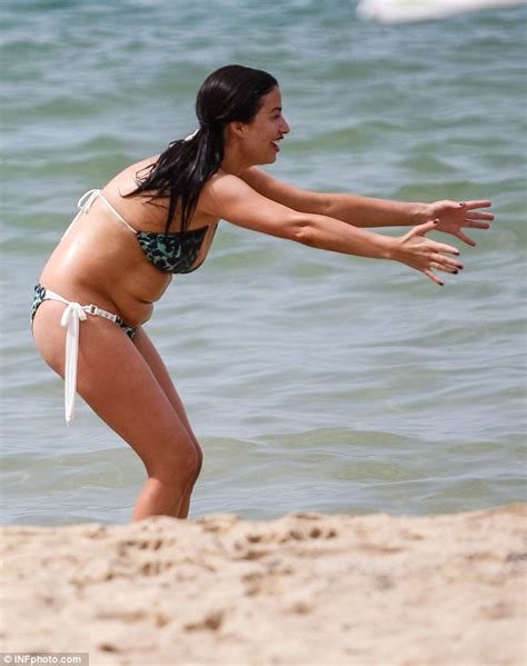 Chantelle Houghton Gorges On A Burger And Chips In Her Bikini