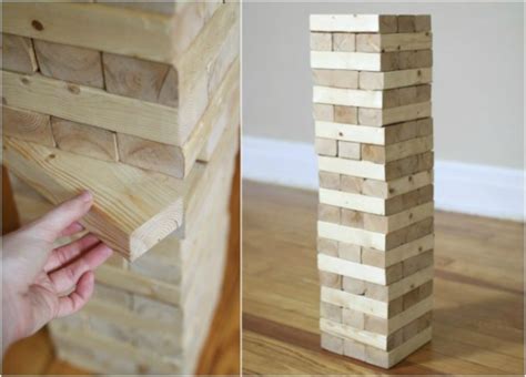 How To Build A Diy Giant Jenga Stacking Game 17 Apart