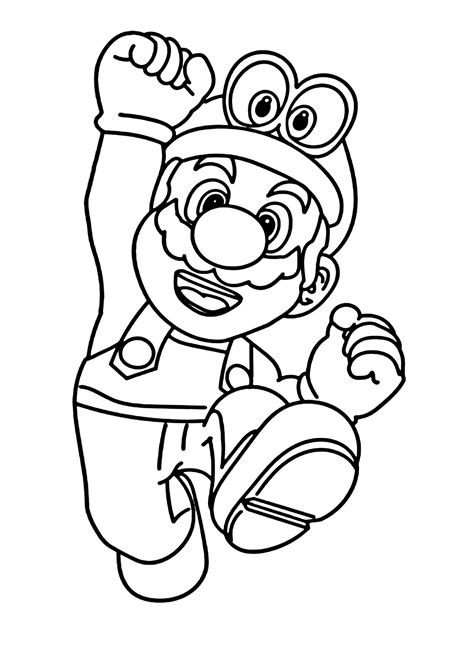 29 Free Printable Super Mario Odyssey Coloring Pages