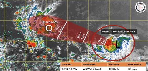 Weather Update Barbados Under Tropical Storm Watch Barbados Today In