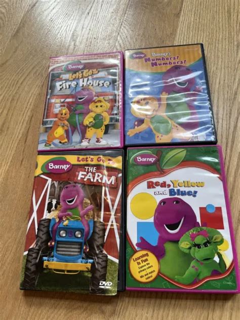Barney And Friends Dvd Lot Of 4 Kids Classic Educational Tv Preschool
